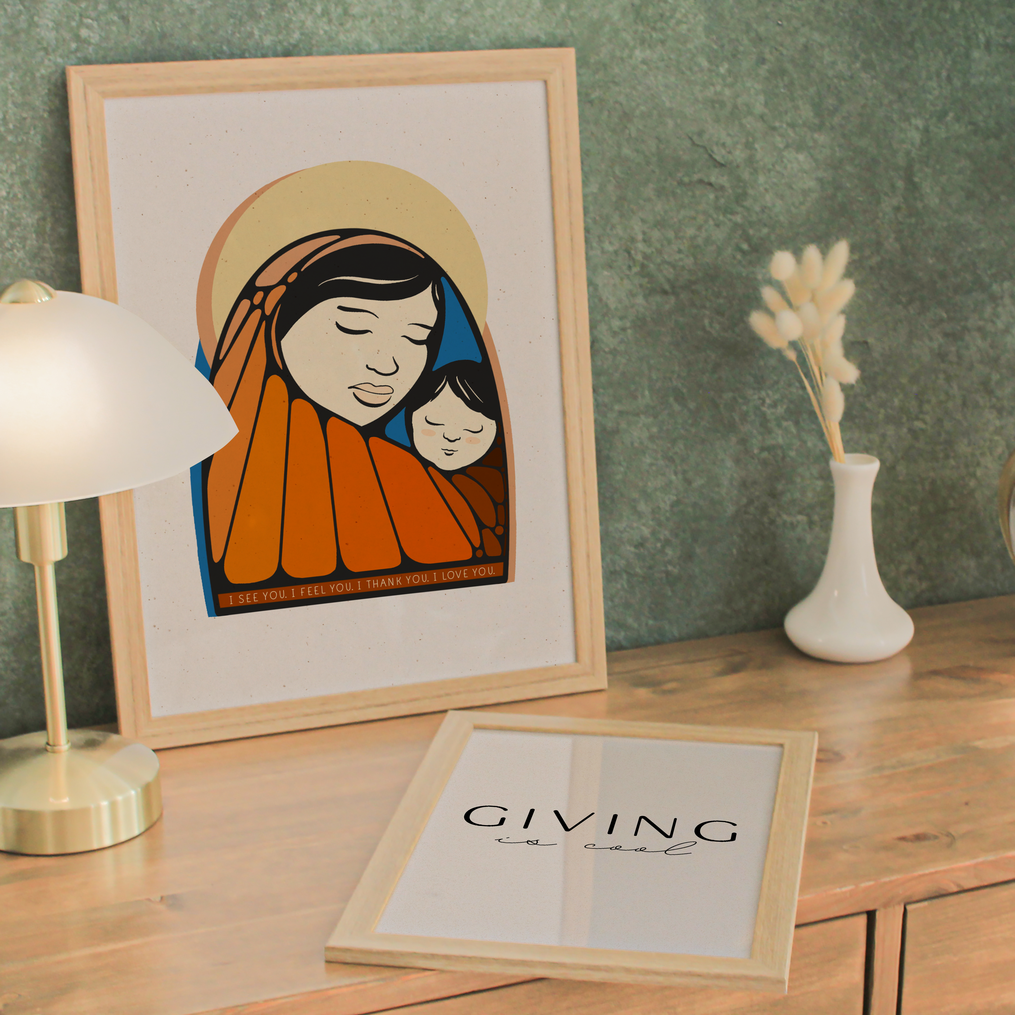 Great Mother — original illustration by Katy Gennaro, Receptive Giving